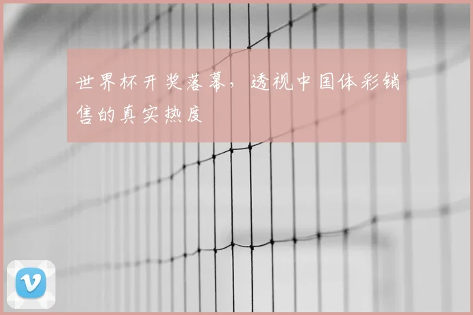 世界杯开奖落幕，透视中国体彩销售的真实热度